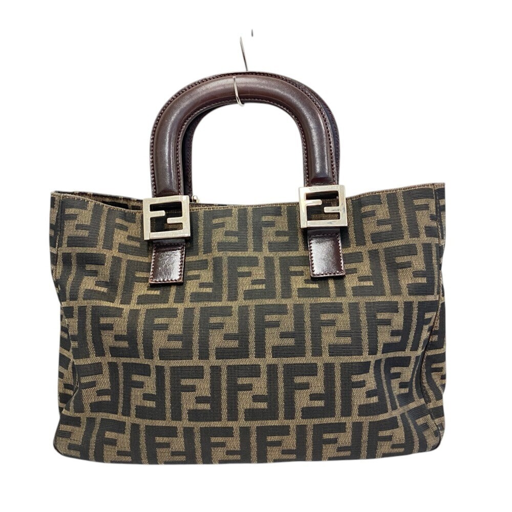 FENDI Zucca Canvas Handbag 2241-26329 008 Brown Women's